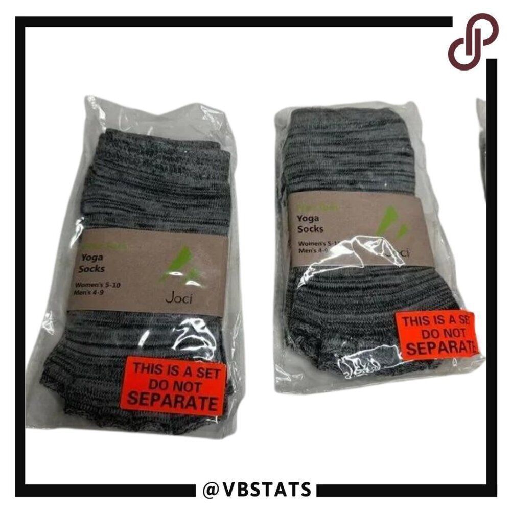 Joci Yoga socks‎ open toe size women’s (5-10). / men’s (4-9) 2 Pair NWT
